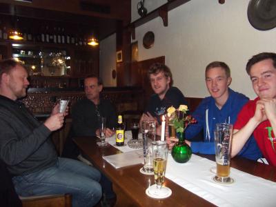 Albert Grieskamp, Klaus Weidlich, Ralf Beerbaum, Florian Lohmeier und Kevin Hertenberger